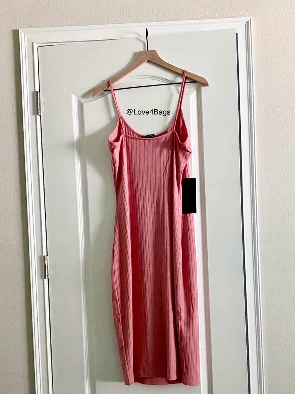 Bebe Button-Front Rib Midi Dress - Picture 5 of 6